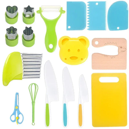 Kids Cooking Set & Montessori Kitchen Tools (13/17pcs)