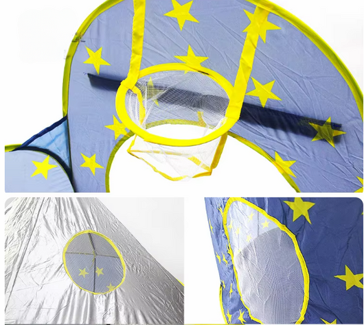 3 in 1 Space Play Tent with Tunnel