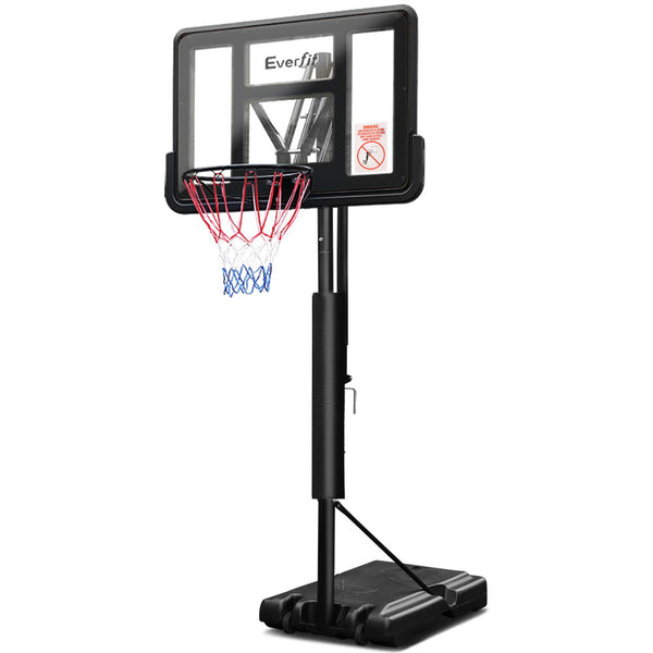 Everfit 3.05M Adjustable Basketball Hoop Black