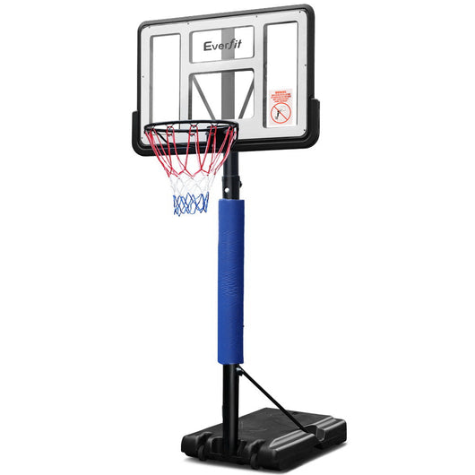 Everfit 3.05M Adjustable Basketball Hoop Blue