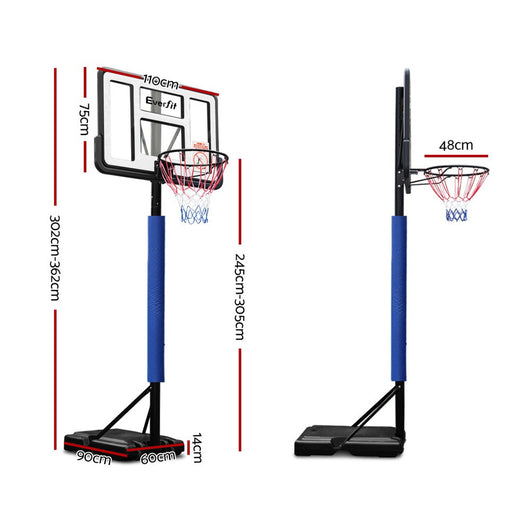 Everfit 3.05M Adjustable Basketball Hoop