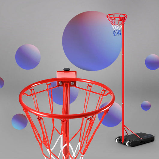 Adjustable Height Netball Hoop System
