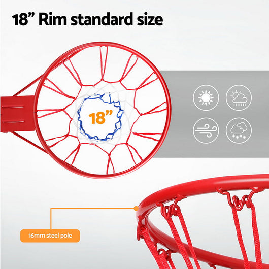 Everfit 45CM Basketball Ring with Net