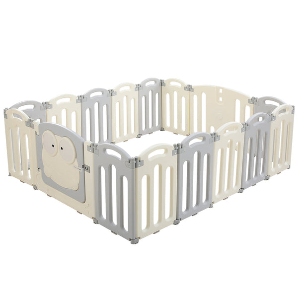 Baby Playpen 16 Panels Foldable Centre