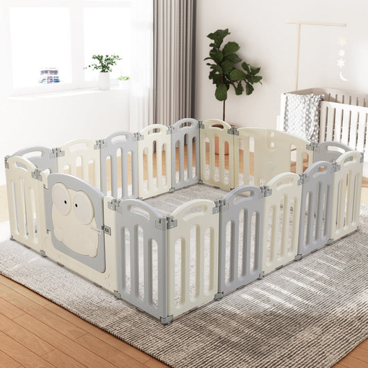 Baby Playpen 16 Panels Foldable Centre