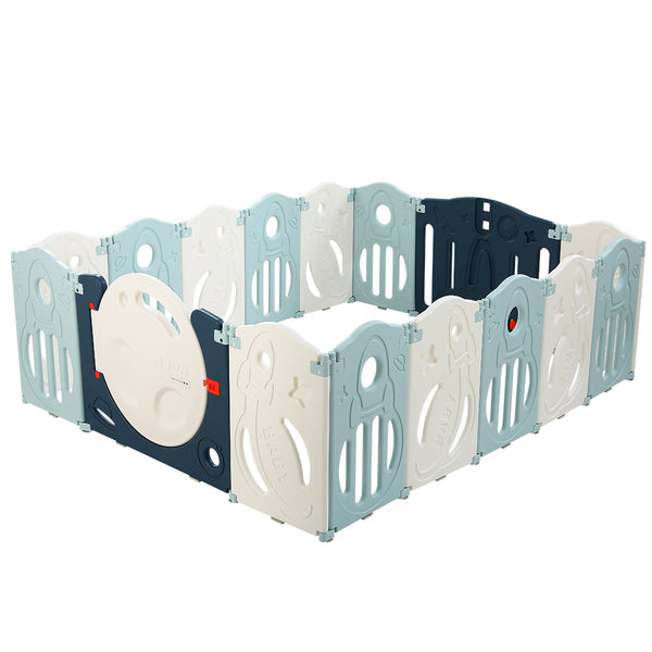Baby Playpen 16 Panels Foldable Fence