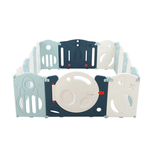 Baby Playpen 16 Panels Foldable Fence