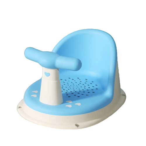Baby Bath Seat with Non Slip Base Blue