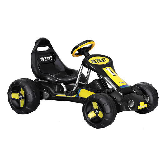 Rigo Kids Pedal Go Kart Racing Car Black