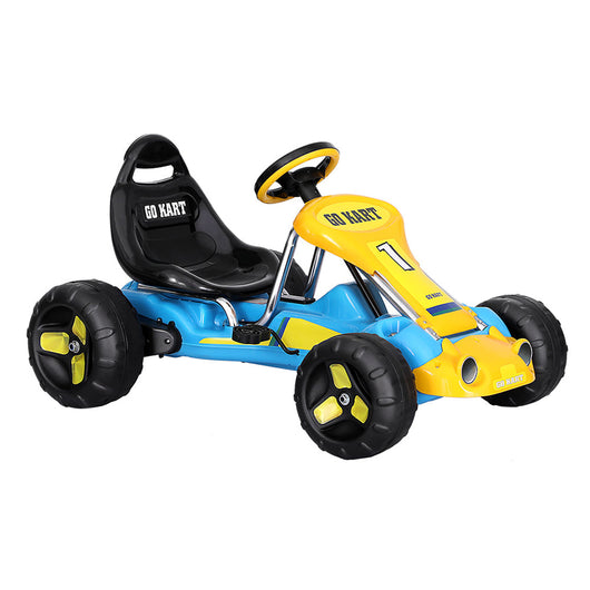 Rigo Kids Pedal Go Kart Racing Car Yellow