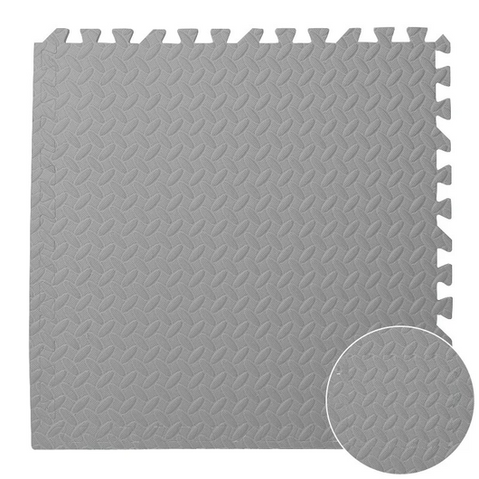 Colorful Baby Puzzle Floor Mat Gray