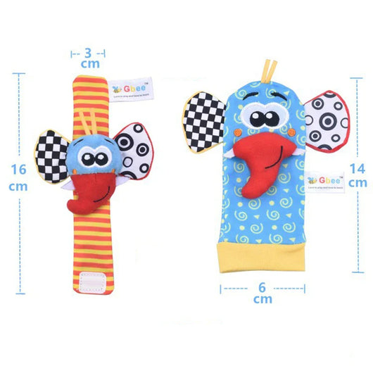 Baby Wrist Rattle Set