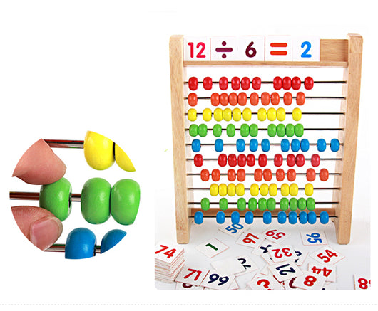 Wooden Rainbow Abacus Math Learning Toy