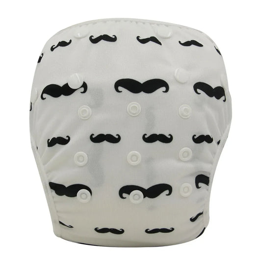 Baby Swim Diaper Waterproof Moustache YK38