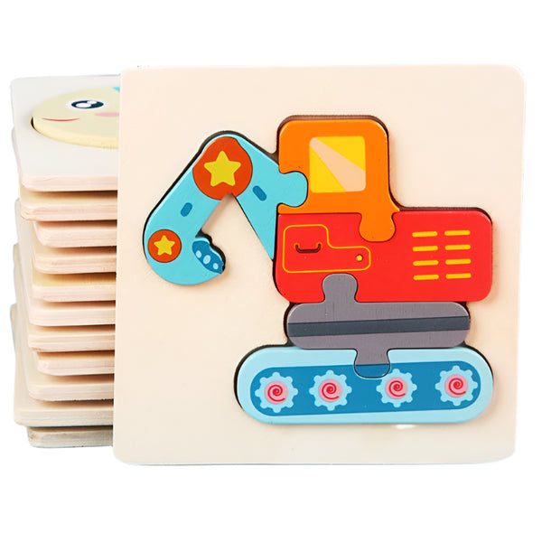 Kids Wooden 3D Animal Puzzle