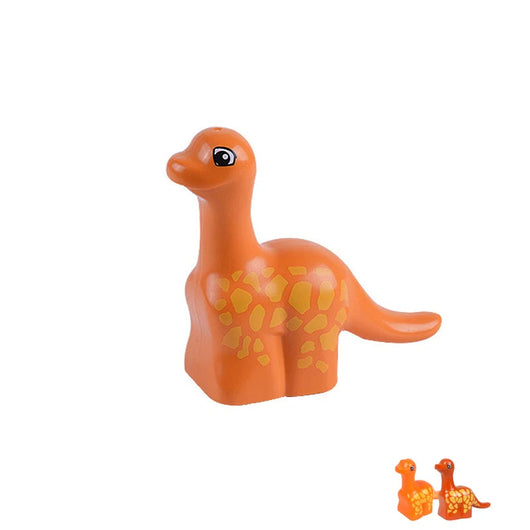 Montessori Zoo Animal Building Blocks Small Brontosaurus