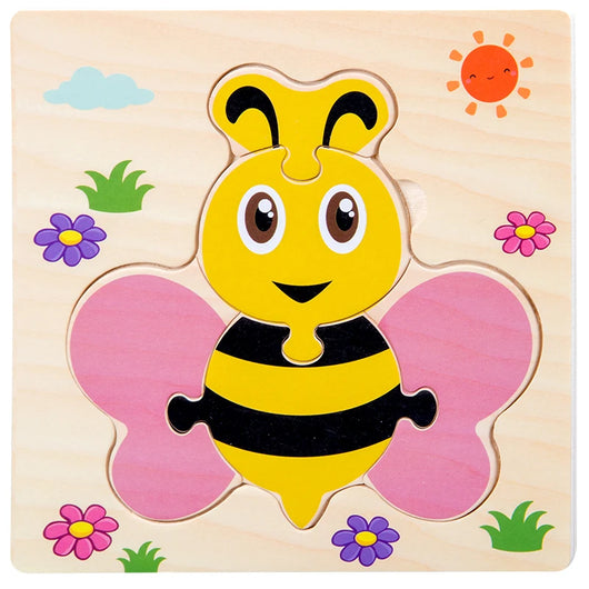 3D Cartoon Animal Wooden Puzzle Toy AV-18