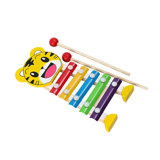 Colorful Wooden Rattle and Block Toy QWZ324-8