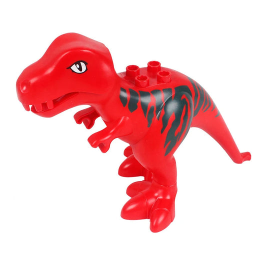 Montessori Zoo Animal Building Blocks Red Tyrannosaurus