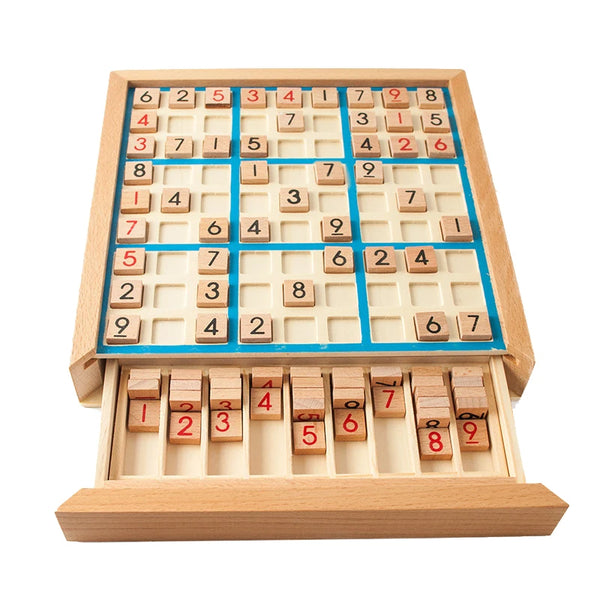 Wooden Sudoku Logic Puzzle Game