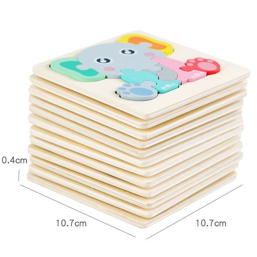 Kids Wooden 3D Animal Puzzle