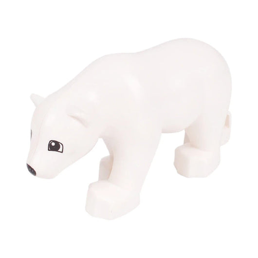 Montessori Zoo Animal Building Blocks Big White Bear