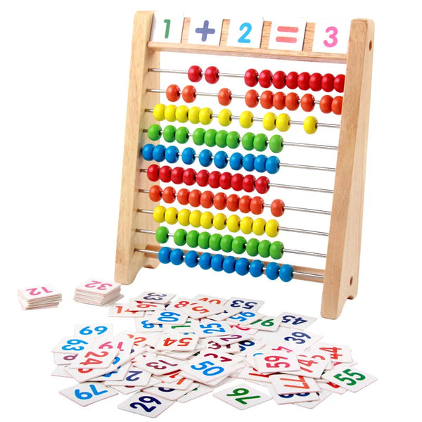 Wooden Rainbow Abacus Math Learning Toy