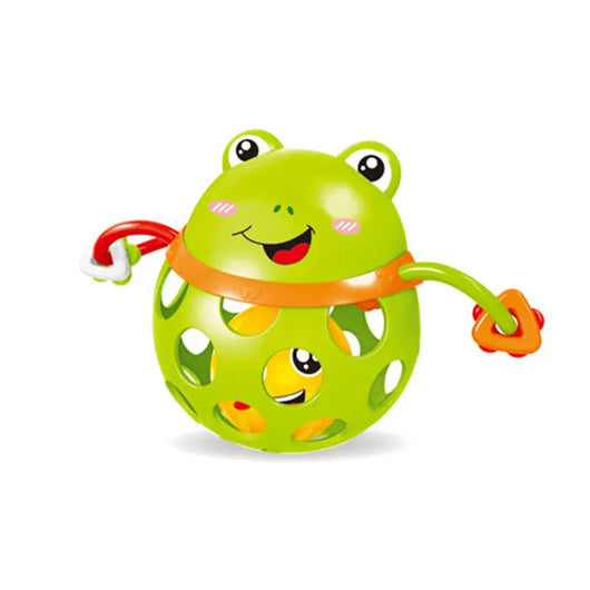 Baby Rattle Teether Toy Frog Rattle Ball