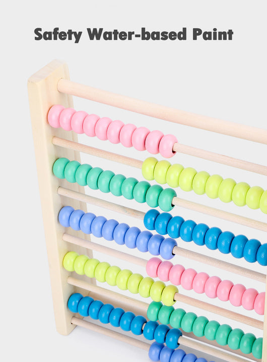 Wooden Rainbow Abacus Math Learning Toy
