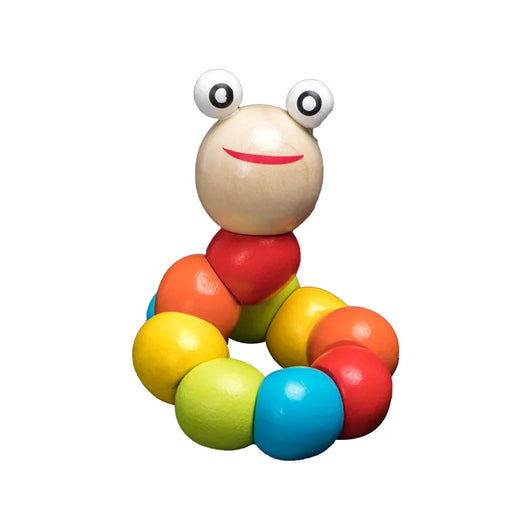 Colorful Wooden Rattle and Block Toy QWZ324-2