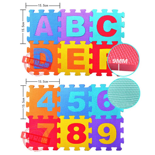 Puzzle Mat Numbers and Letters