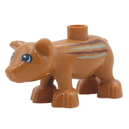 Montessori Zoo Animal Building Blocks Striped Pig