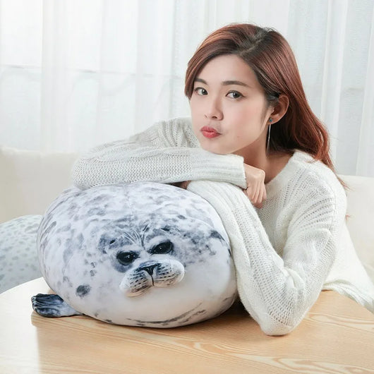 Blob Seal Plush Pillow