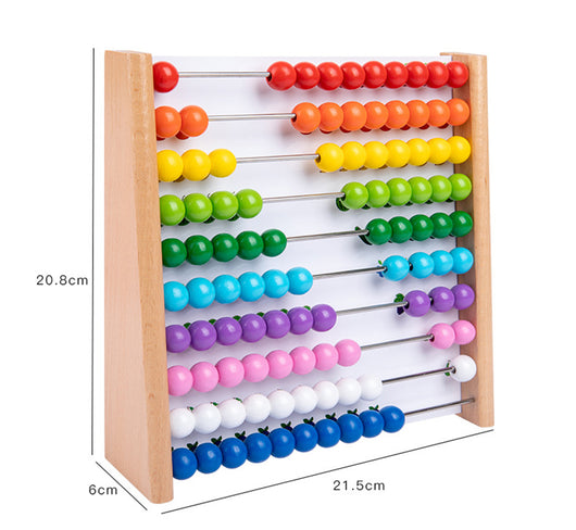 Wooden Rainbow Abacus Math Learning Toy