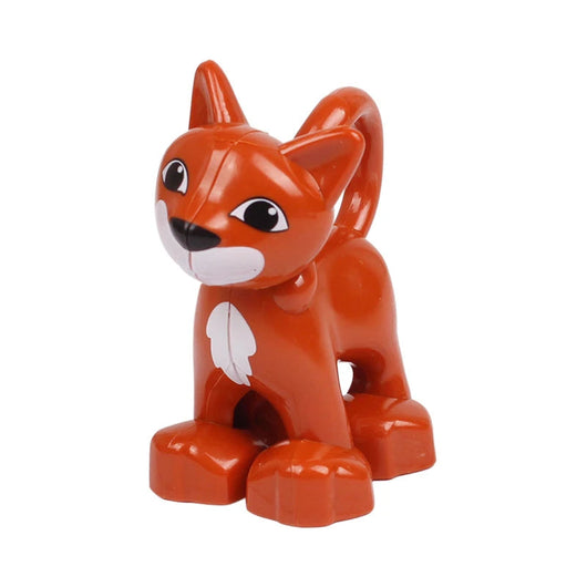 Montessori Zoo Animal Building Blocks Little Brown Cat