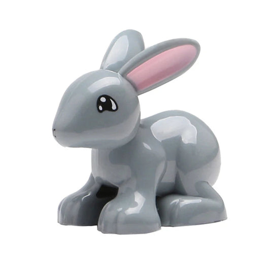 Montessori Zoo Animal Building Blocks Grey Rabbit