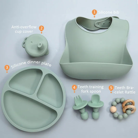 Roll Up Travel Bib Set