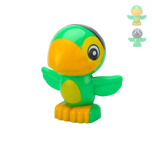 Montessori Zoo Animal Building Blocks Green Parrot