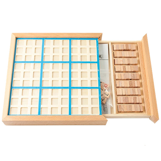 Wooden Sudoku Logic Puzzle Game