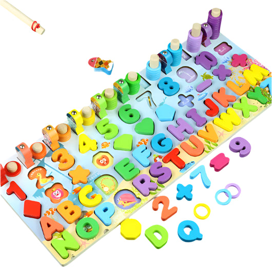 Wooden Educational Puzzle Toy 465 6in1 ocean