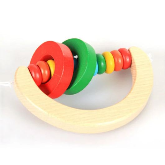 Colorful Wooden Rattle and Block Toy QWZ324-11