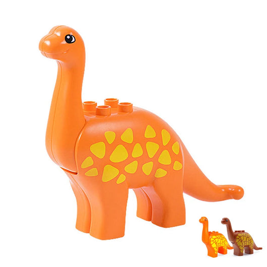 Montessori Zoo Animal Building Blocks Large Brontosaurus