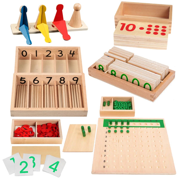 Montessori Wooden Math Learning Set