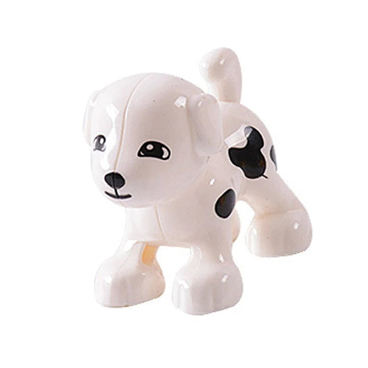 Montessori Zoo Animal Building Blocks Little White Dog