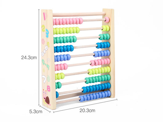Wooden Rainbow Abacus Math Learning Toy