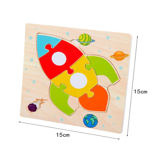3D Cartoon Animal Wooden Puzzle Toy