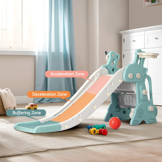 Kids Slide Set Basketball Hoop Ring
