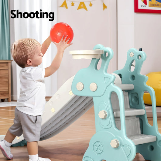 Kids Slide Set Basketball Hoop Ring