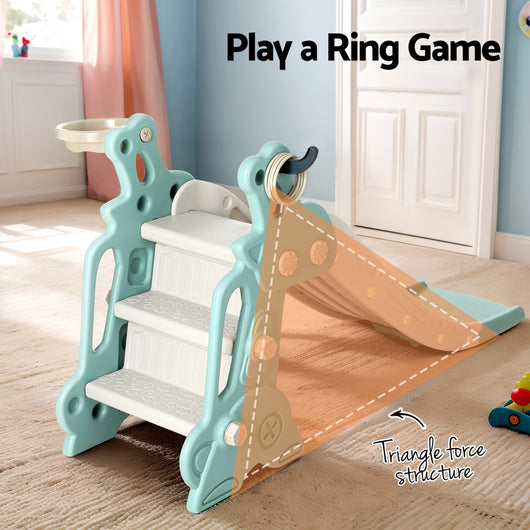 Kids Slide Set Basketball Hoop Ring