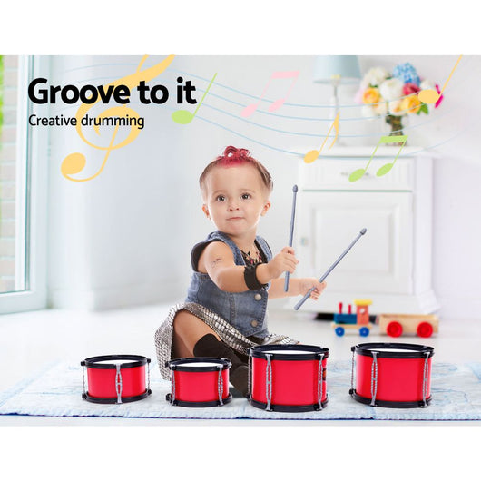 Kids 7-Piece Drum Set for Ages 3+